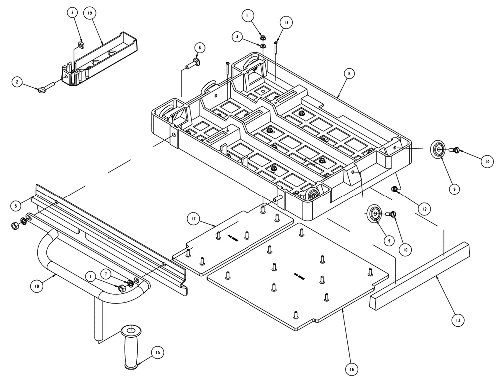 Section 14 Diagram and Parts List for MK-5010S 166929 MK Diamond Concrete Saw